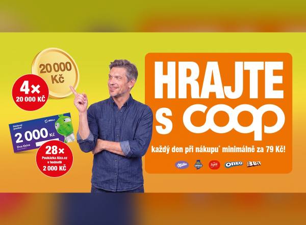Nakup vybrané produkty MDLZ min. za 79 Kč v COOP a hraj o denní Alza voucher a týdenní výhru v hodnotě 20 000 Kč!