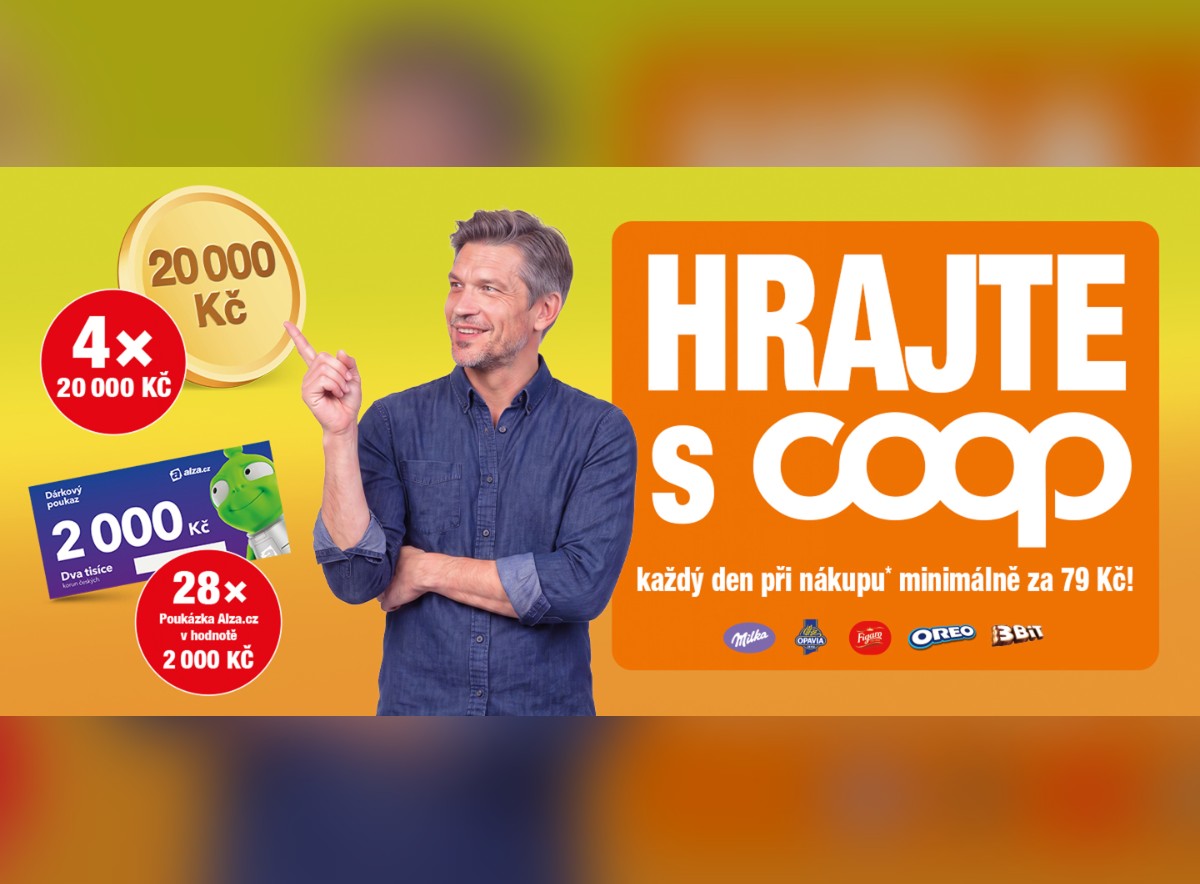 Nakup vybrané produkty MDLZ min. za 79 Kč v COOP a hraj o denní Alza voucher a týdenní výhru v hodnotě 20 000 Kč!