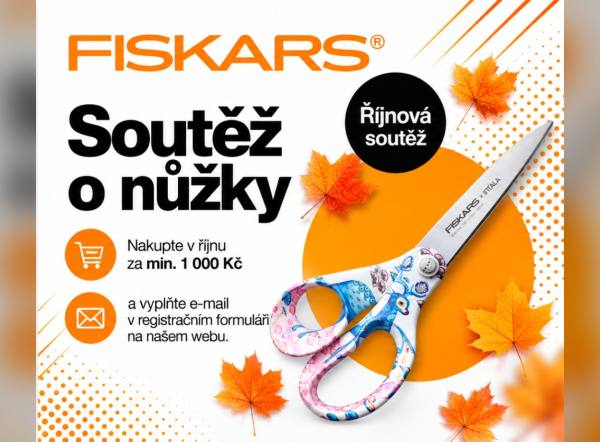 Říjnová soutěž o nůžky Fiskars