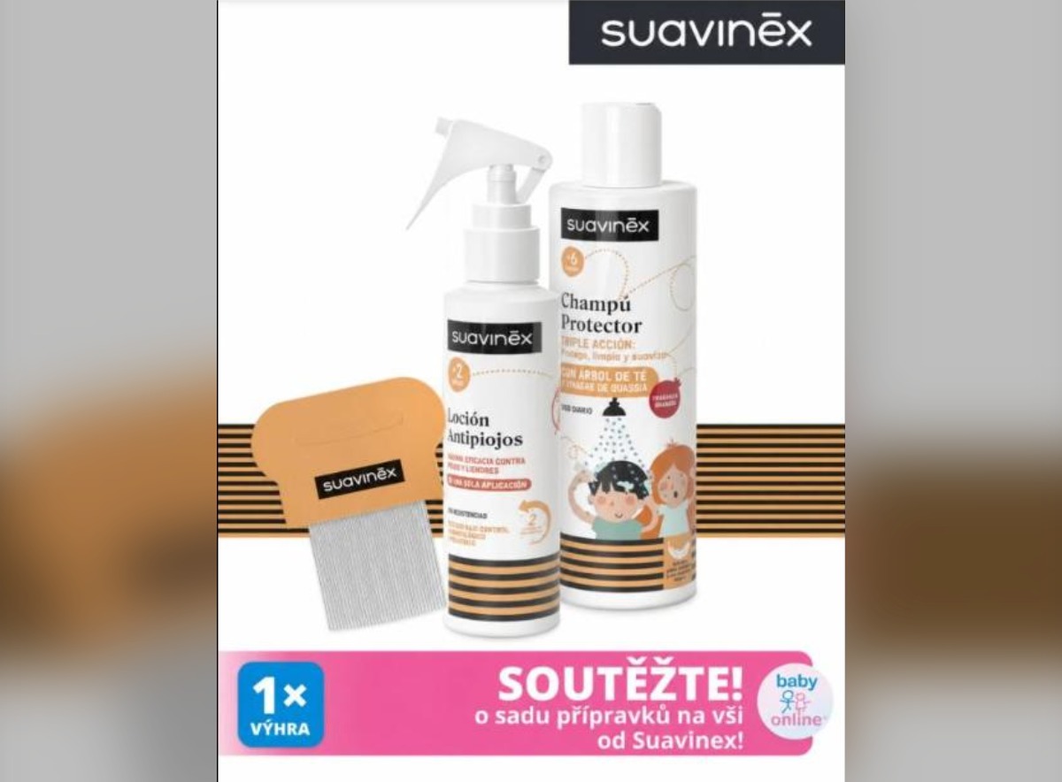 SOUTĚŽ Babyonline.cz: vyhrajte sadu přípravků na vši Suavinex Tea Tree PROTECT (1 výherce)