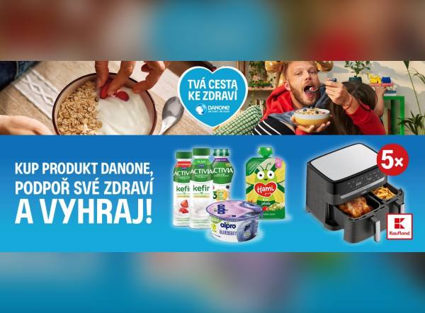 SOUTĚŽ Danone: vyhrajte horkovzdušnou fritézu Tefal (5 výherců)
