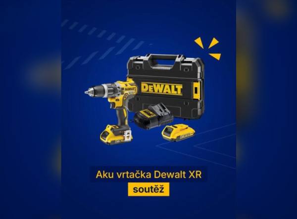 SOUTĚŽ DATART: vyhrajte aku vrtačku DeWALT DCD796D2-QW