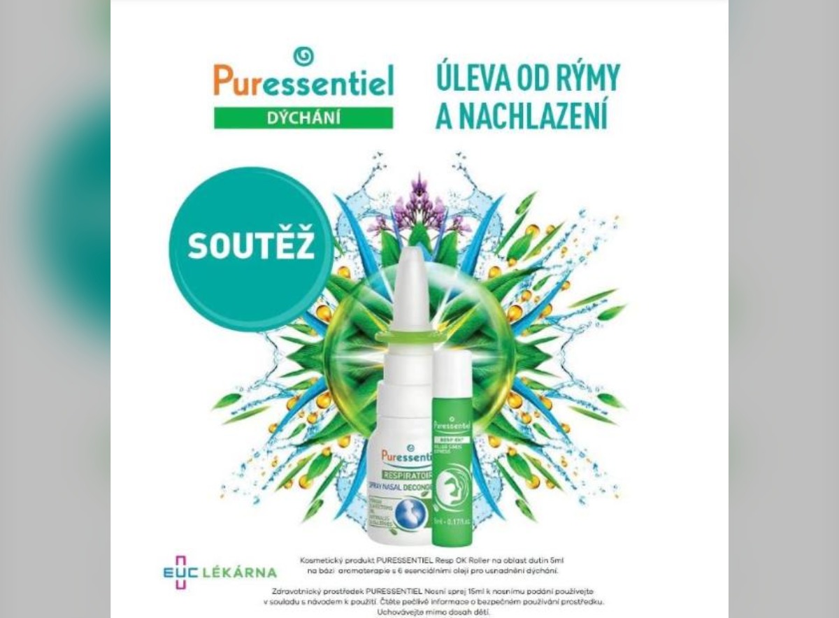 SOUTĚŽ EUC Lékárna: vyhrajte balíček Puressentiel – nosní sprej a roll-on (2 výherci na Facebooku)