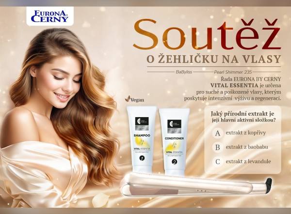 SOUTĚŽ Eurona by Cerny: vyhrajte žehličku na vlasy BaByliss (1 výherce)