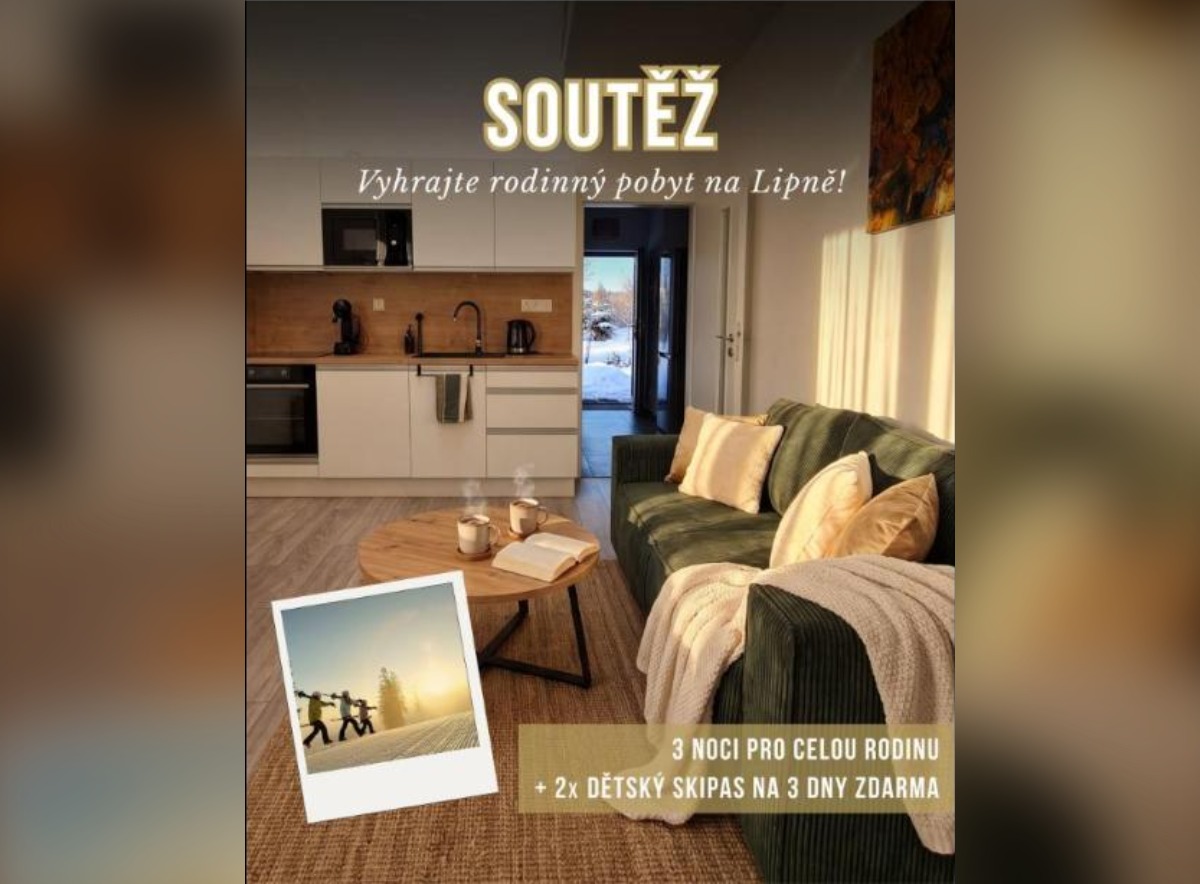 SOUTĚŽ KORZO LIPNO: vyhrajte rodinný pobyt na Lipně se skipasy (1 výherce)