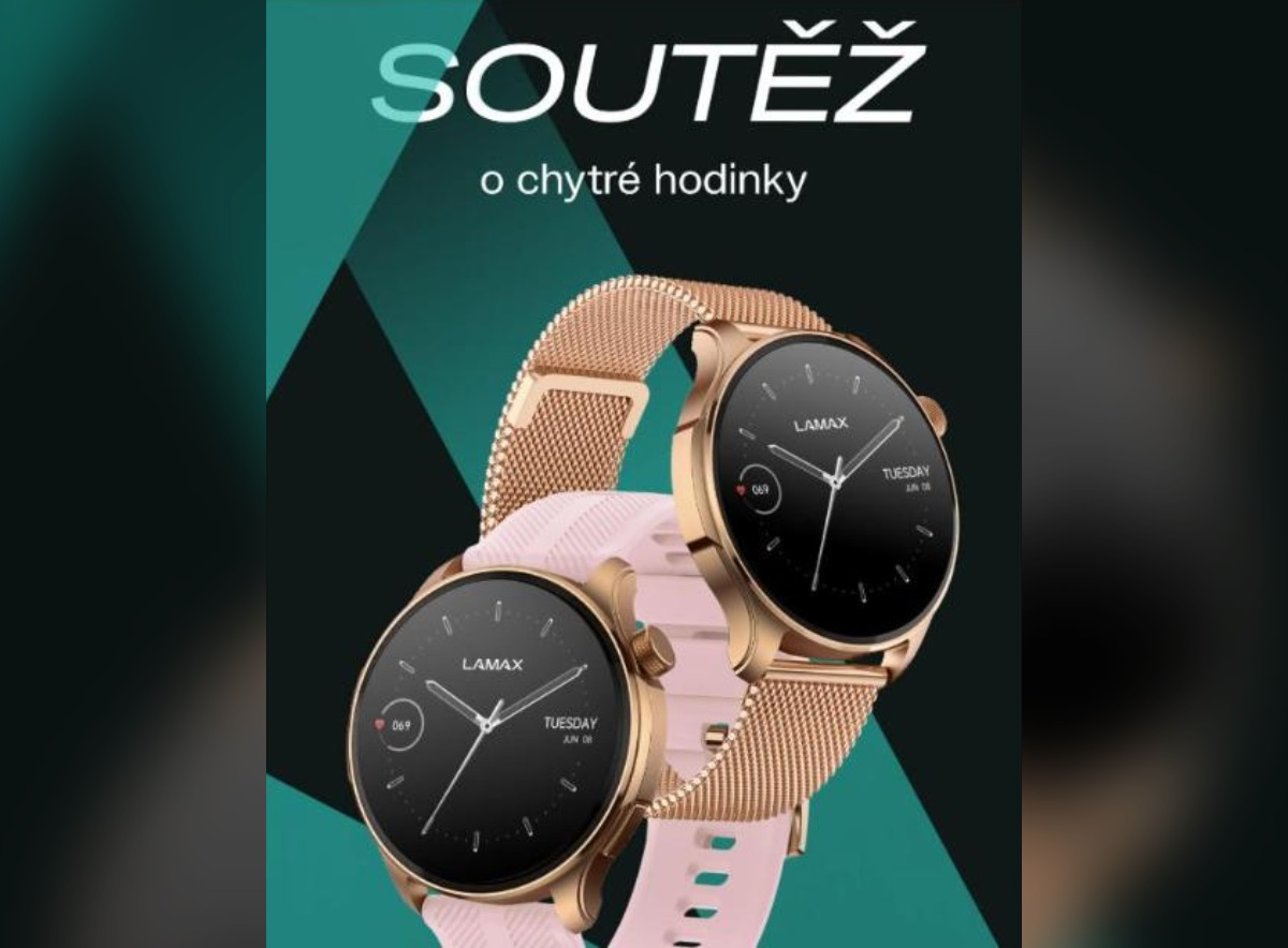 SOUTĚŽ LAMAX: vyhrajte chytré hodinky LAMAX Prism AMOLED Rose Gold (2 výherci)