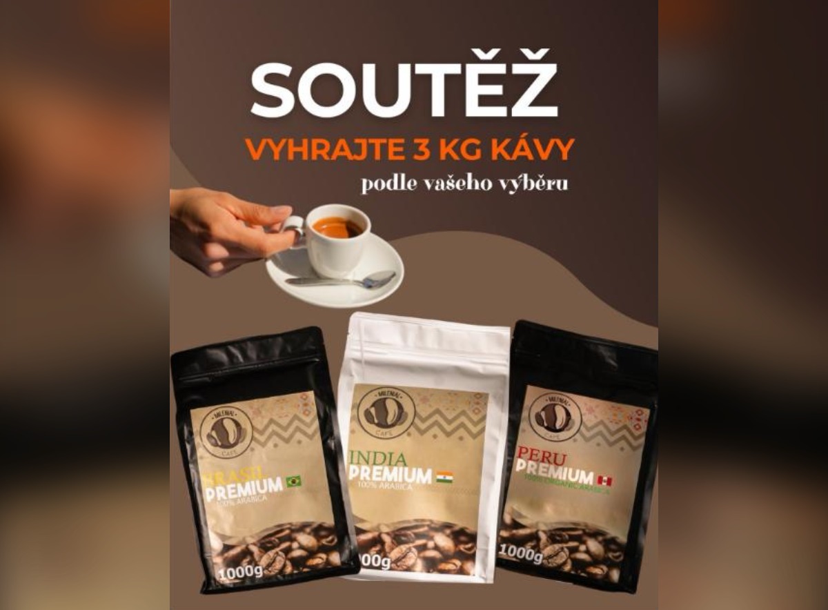 SOUTĚŽ Milenial Café: vyhrajte 3 kg čerstvě pražené kávy