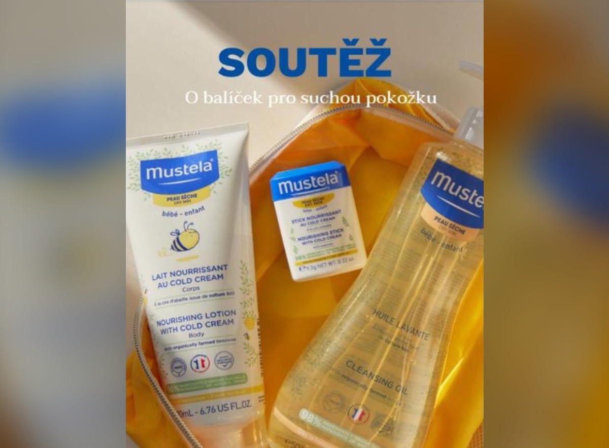 SOUTĚŽ Mustela: vyhrajte balíček pro suchou pokožku (3 výherci)