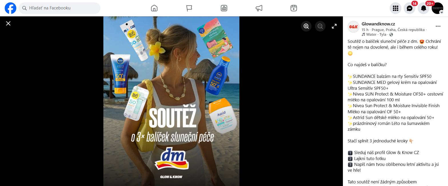 Soutěž o balíček sluneční péče z dm