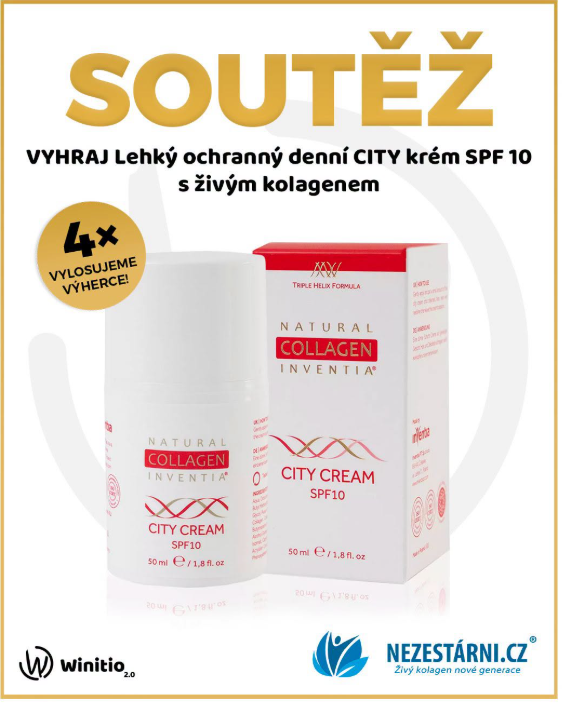 Soutěž o ochranný denní CITY krém SPF 10 s živým kolagenem