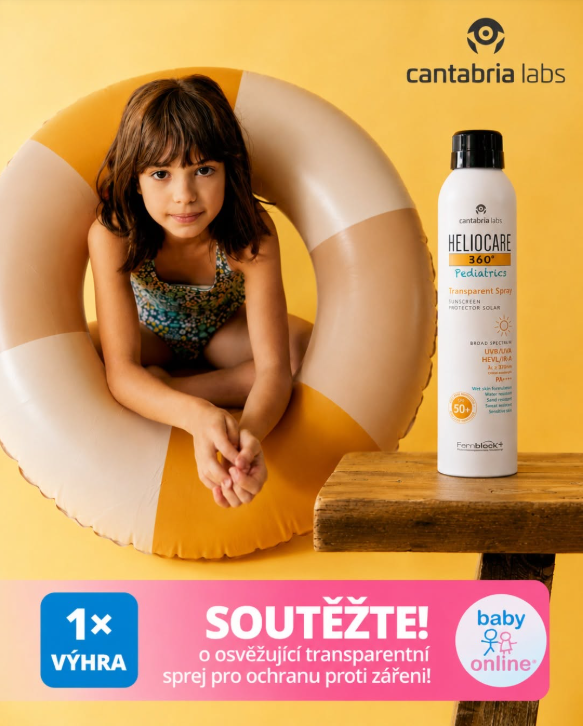 Soutěž o opalovací sprej Heliocare 360° Pediatrics Transparent Spray SPF 50+