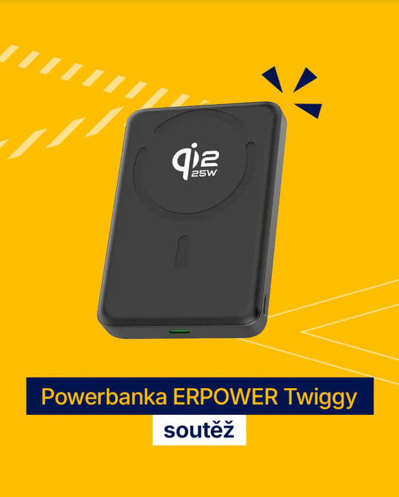Soutěž o powerbanku ERPOWER Twiggy