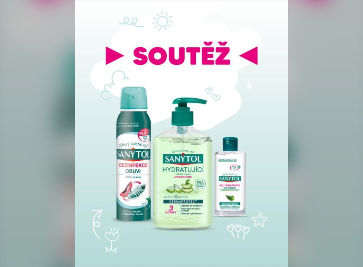SOUTĚŽ Sanytol: vyhrajte balíček tří hygienických pomocníků (3 výherci)