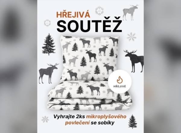 SOUTĚŽ Škodák.cz: vyhrajte 2 ks mikroplyšového povlečení se sobíky
