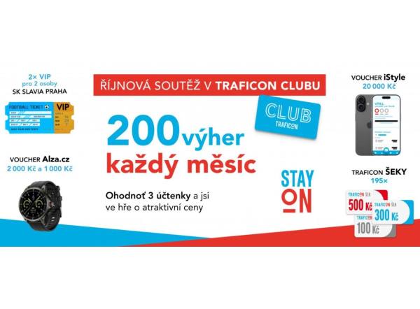 SOUTĚŽ TRAFICON Club: vyhrajte poukaz iStyle 20 000 Kč, VIP vstupenky na Slavii a další ceny (200 výher)