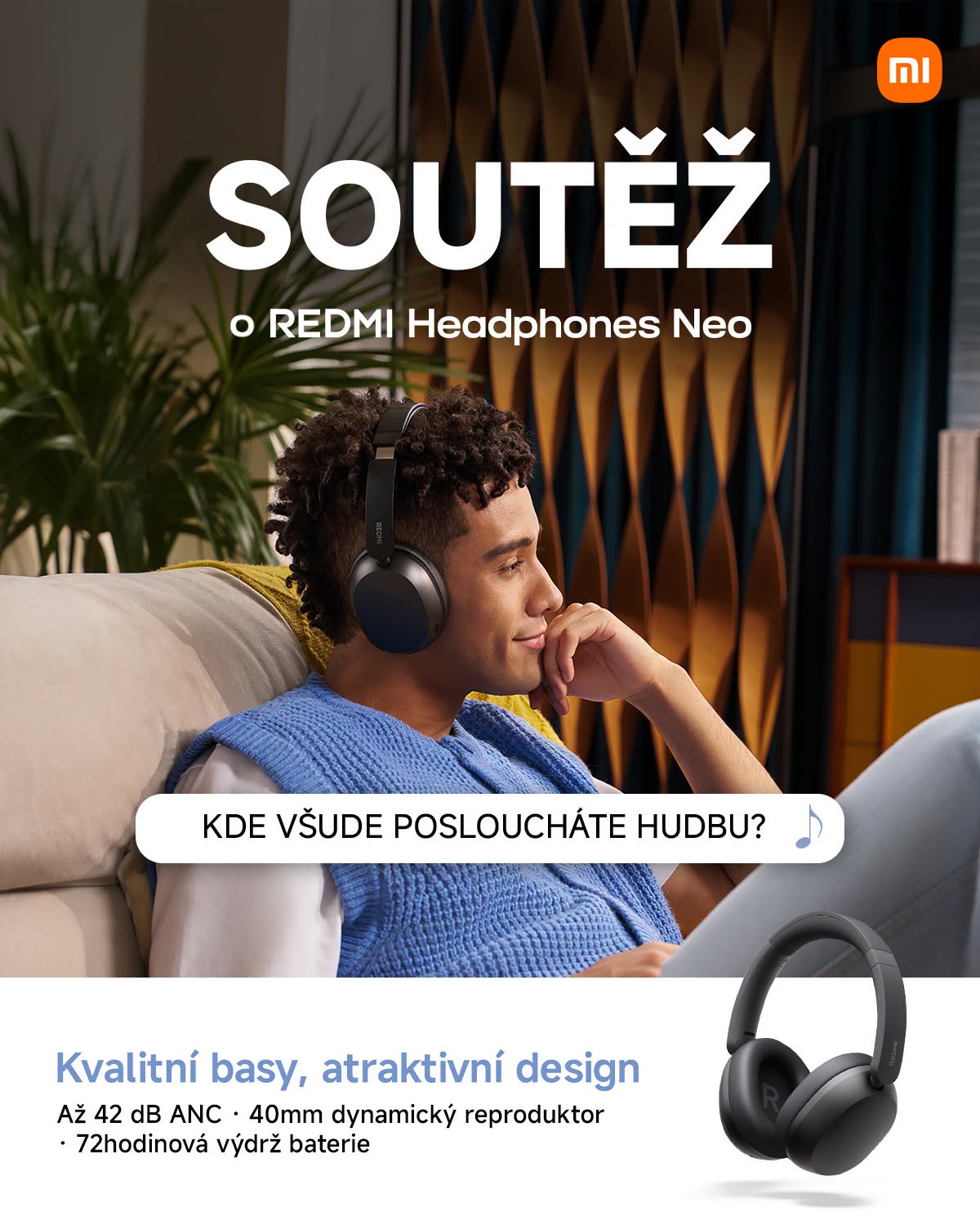 Soutěž Xiaomi o sluchátka Redmi Headphones Neo