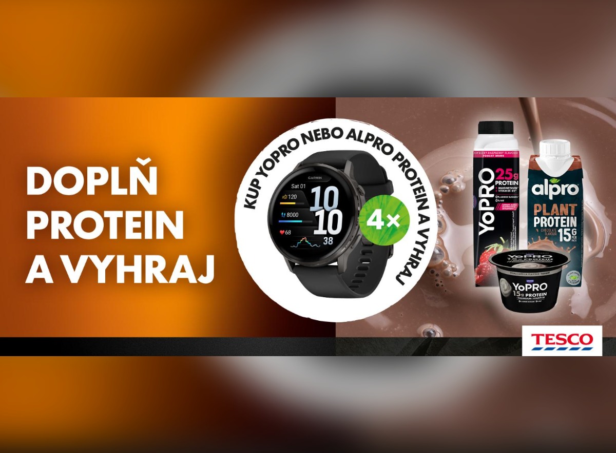 Vyhrajte 4× chytré hodinky Garmin Venu 4 s Yopro a Alpro