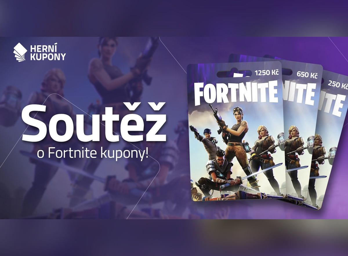 Vyhrajte kupon Fortnite v hodnotě až 1250 Kč s Herní-kupony.cz