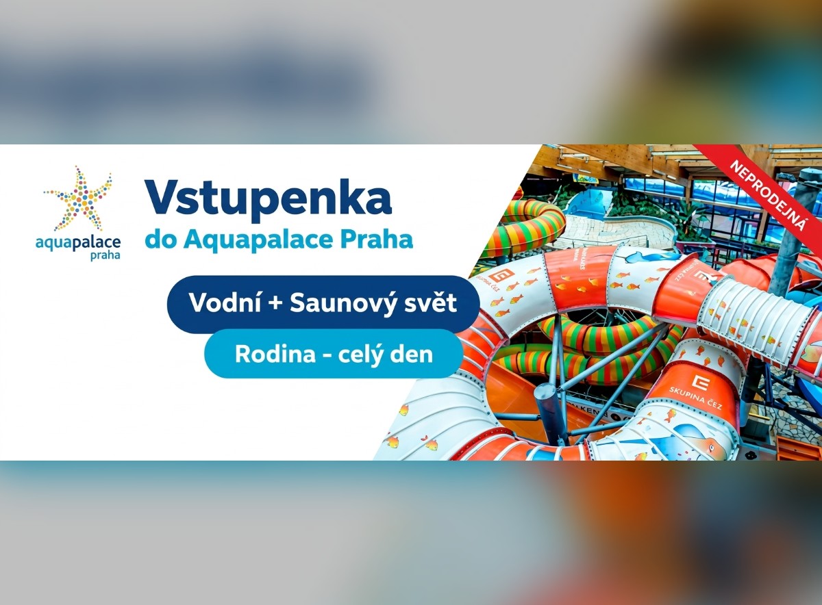 Zábava i relaxace pro celou rodinu: Získejte celodenní rodinné vstupné do vodního světa