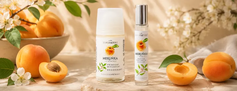 ŽENA-IN - Vyhrajte Manufaktura balíček Meruňka – minerální deodorant + roll-on