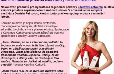 Soutěž o balíčky produktů pro hydrataci a regeneraci pokožky Lactovit Lactourea