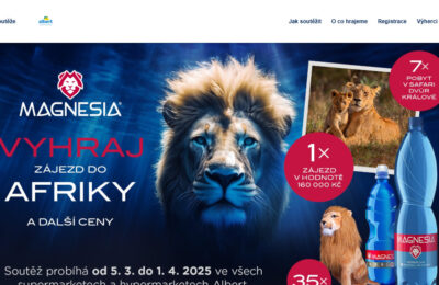 Soutěž Albert – Magnesia – Vyhraj zájezd Afriky a další ceny