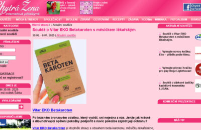 Soutěž o Vitar EKO Betakaroten s měsíčkem lékařským